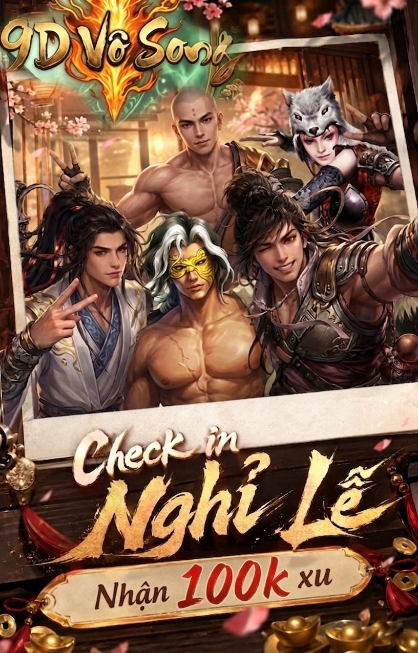 📢 [MINIGAME] CHECK-IN NGHỈ LỄ - NHẬN NGAY 100.000 XU 📢