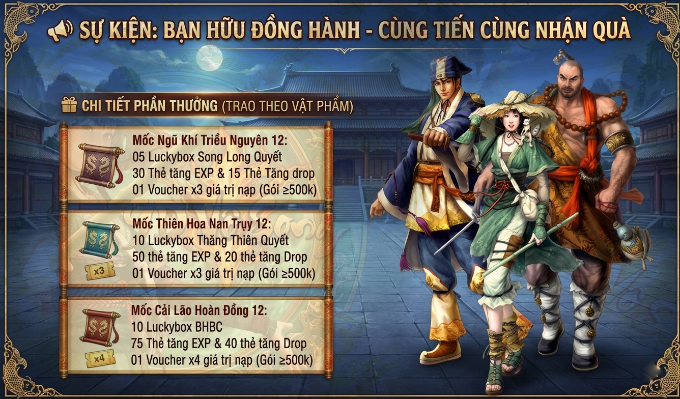 📢 [SỰ KIỆN] BẠN HỮU ĐỒNG HÀNH - CÙNG TIẾN CÙNG NHẬN QUÀ 