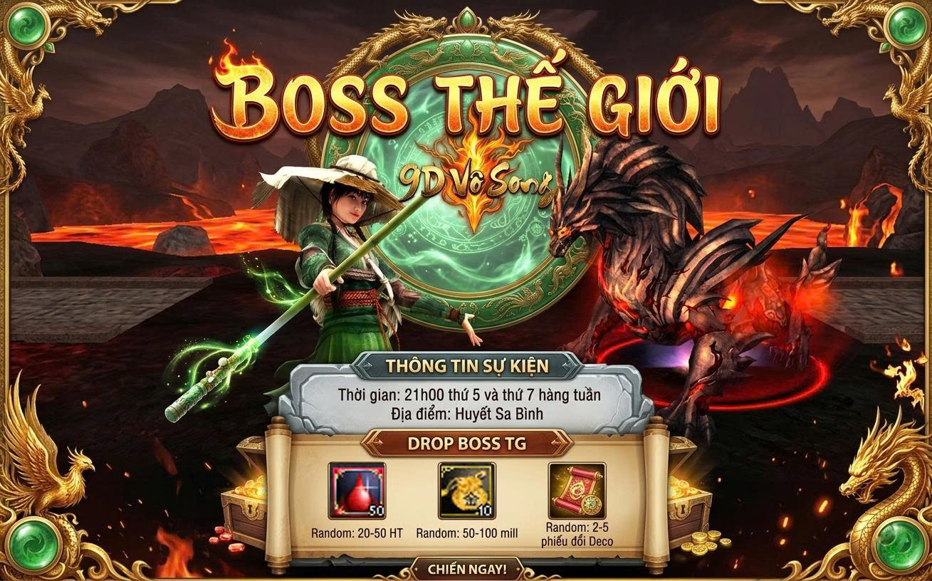 📢SỰ KIỆN TUẦN: ĐẠI CHIẾN BOSS THẾ GIỚI